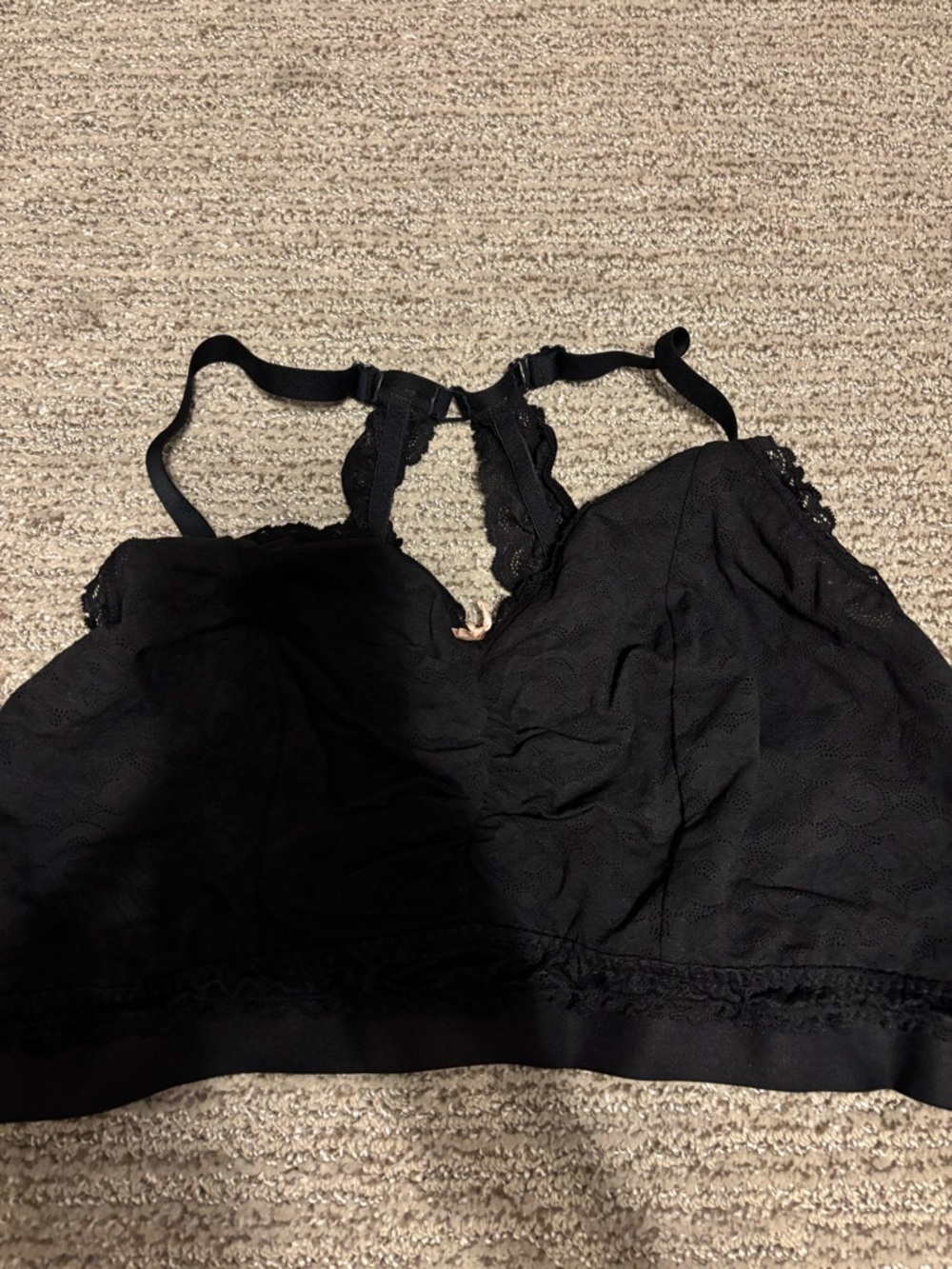 Cacique Black Lingerie Top